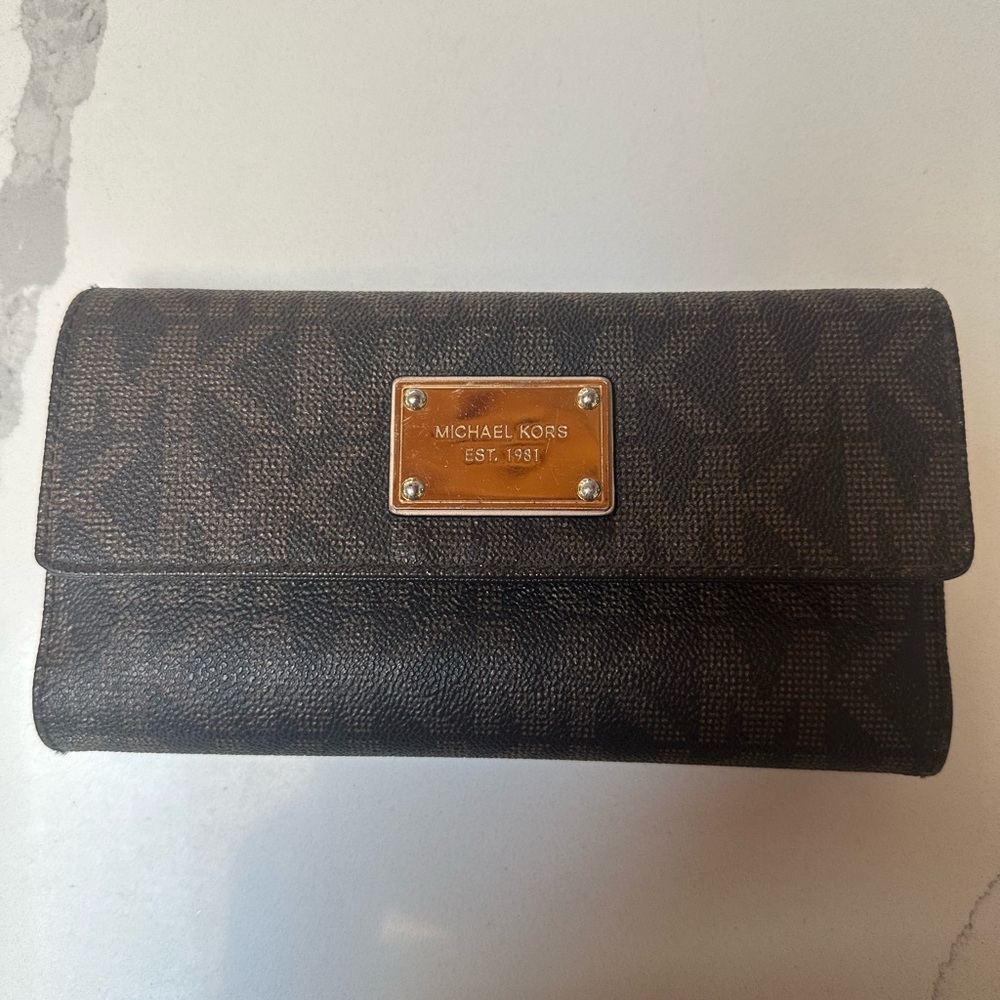 Michael Kors Brown Monogram Wallet